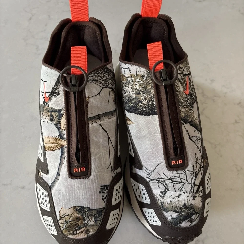 Nike Air Max SNDR x RealTree Light Orewood IB2476-100 Women's 8.5 New Zip Lace